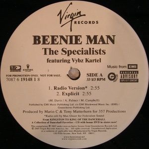 Beenie Man Specialist Reggae Remix WLB Promo 12"